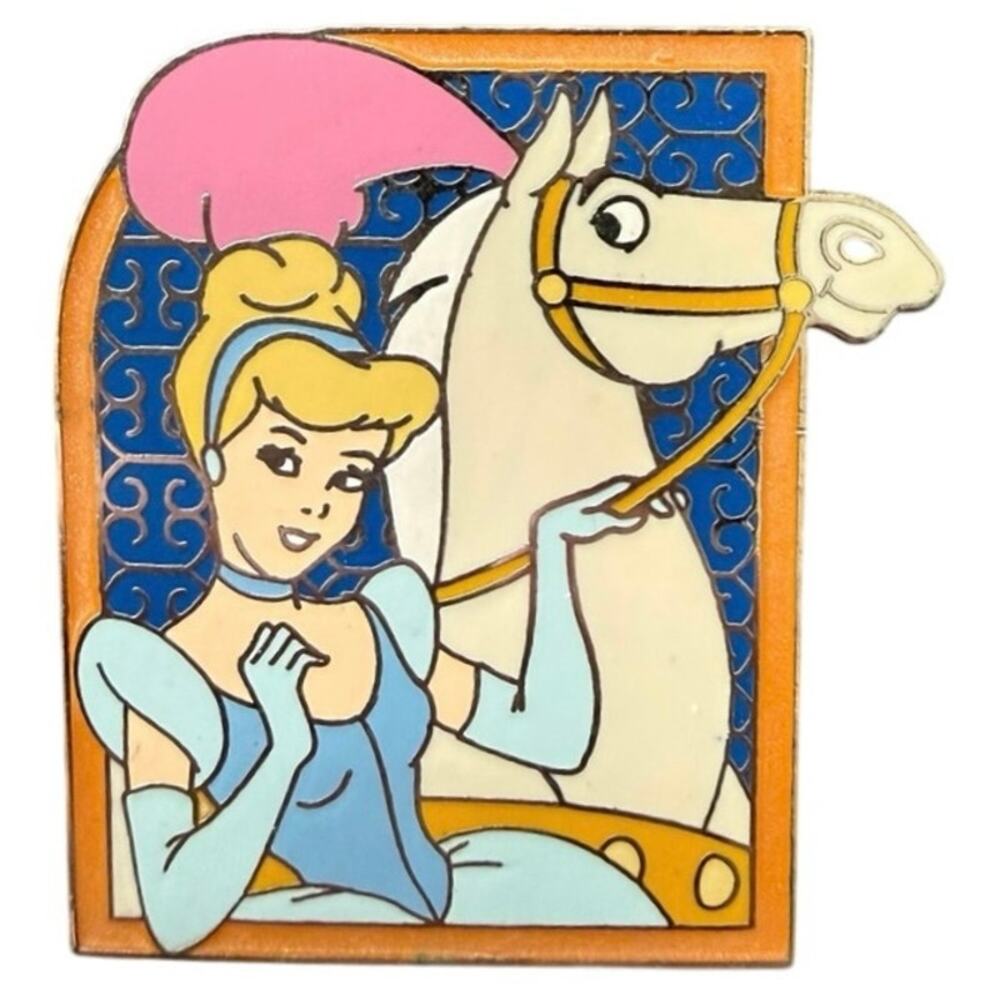 Disney Trading Pin 28287 Princesses With Their Horses Cinderella and Major WDW